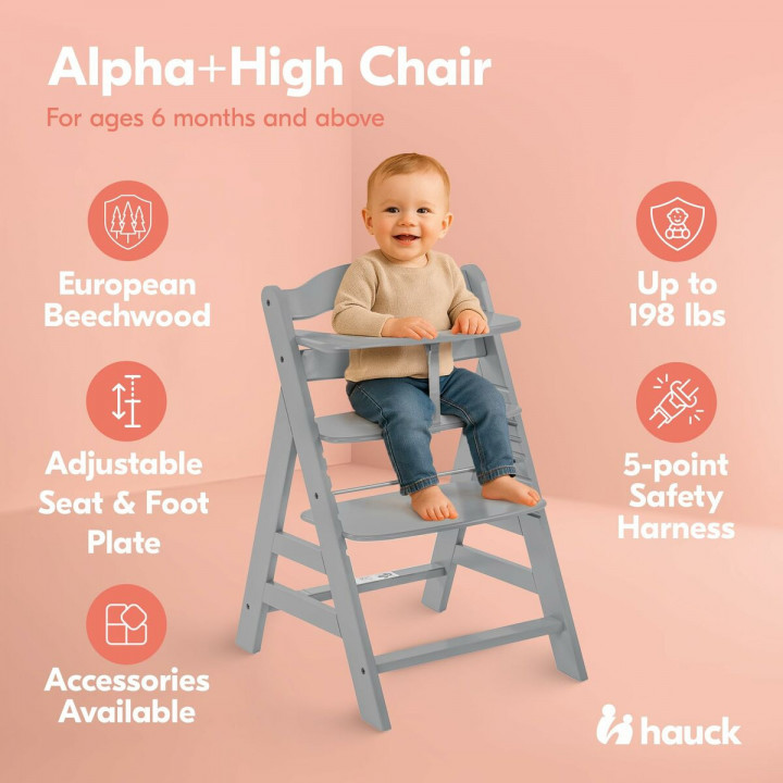 Highchair Hauck Grey