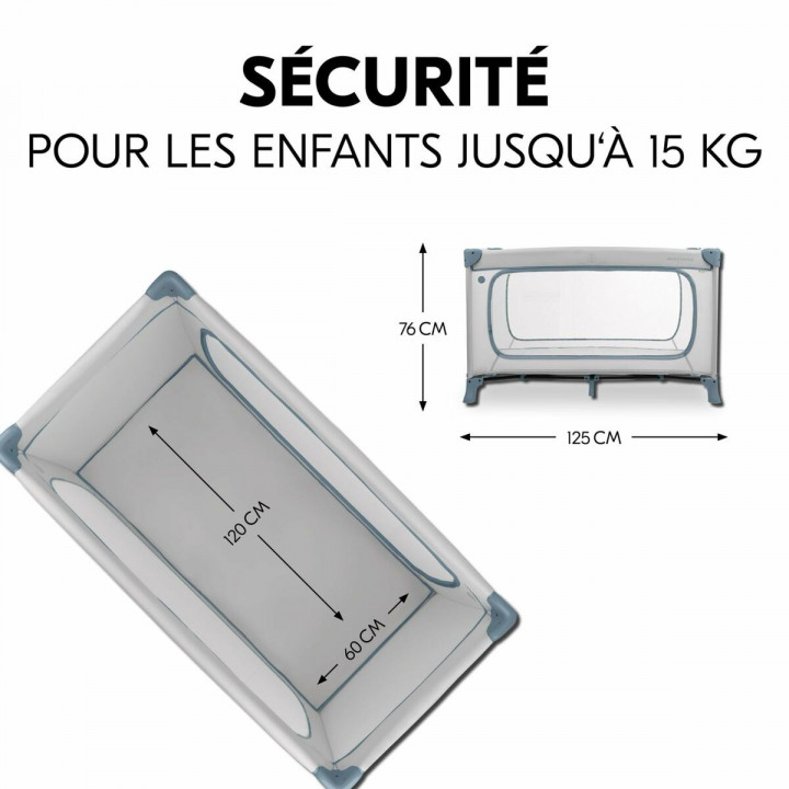 Lit de bébé Hauck Bleu