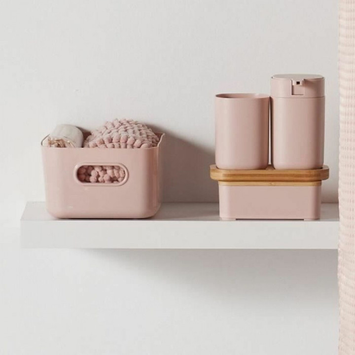 Set da Bagno TODAY HOY Rosa Plastica 3 Pezzi