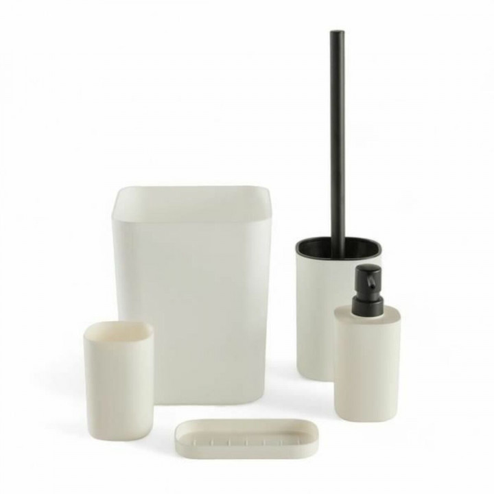 Bath Set TODAY HOY White Plastic Modern (5 Units)