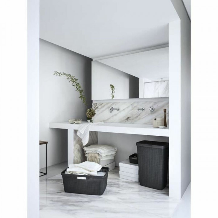 Cestino Multiuso Curver Grigio scuro Juta Plastica