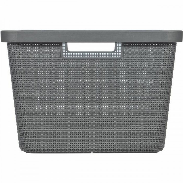 Cesta Multiusos Curver Gris oscuro Yute Plástico