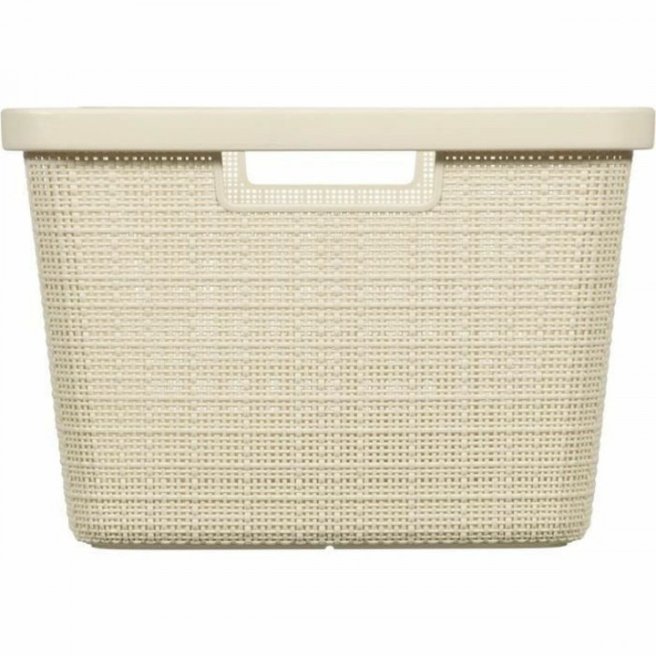 Panier à linge Curver Yute Blanc Plastique 45 L
