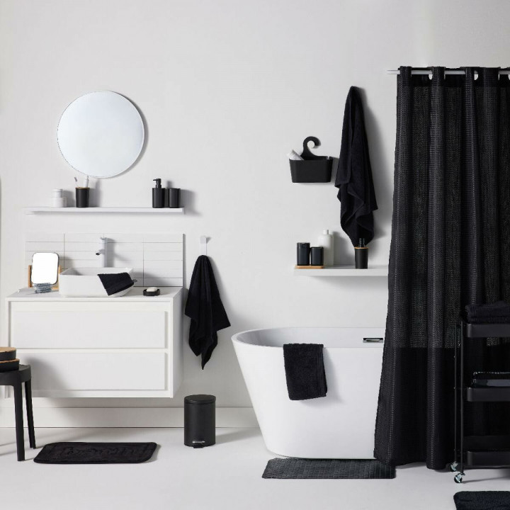 Alfombrilla Antideslizante para Bañera TODAY UTILITY Negro 40 x 60 cm