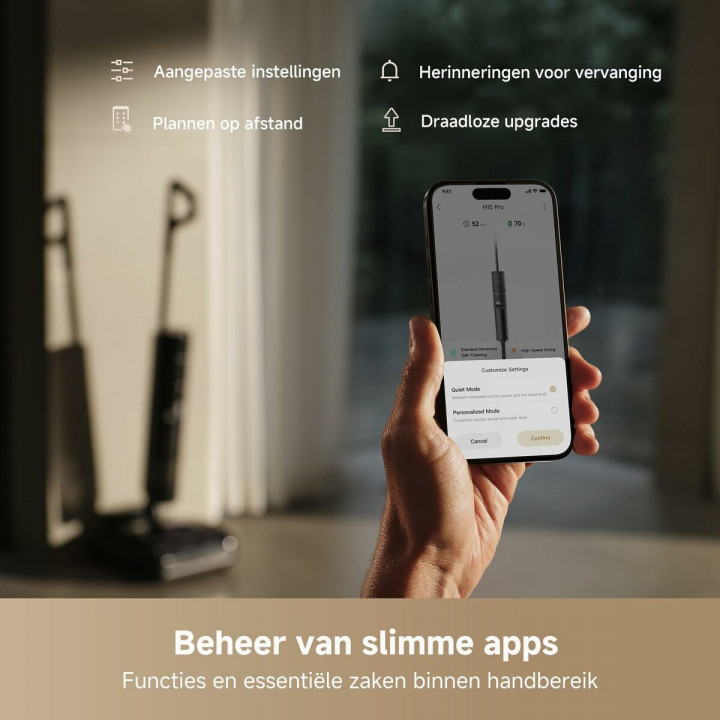 Dreame Aspirador Escoba H15 Pro Wet and Dry 400 W 0,7 l Autolimpieza y Pantalla