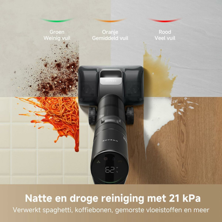 Dreame Aspirapolvere Scopa H15 Pro Wet & Dry 400 W 0,7 l Autopulizia Display