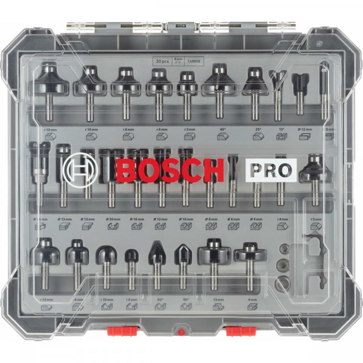 Set de fresas multiuso BOSCH 2607017475 30 piezas