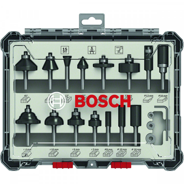 Ensemble de forets BOSCH 2607017471 Métal 15 Pièces