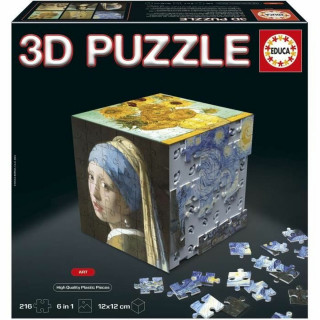 Puzzle Educa Arte en Cubo 36 Pièces 216 Pièces (6 Unités)