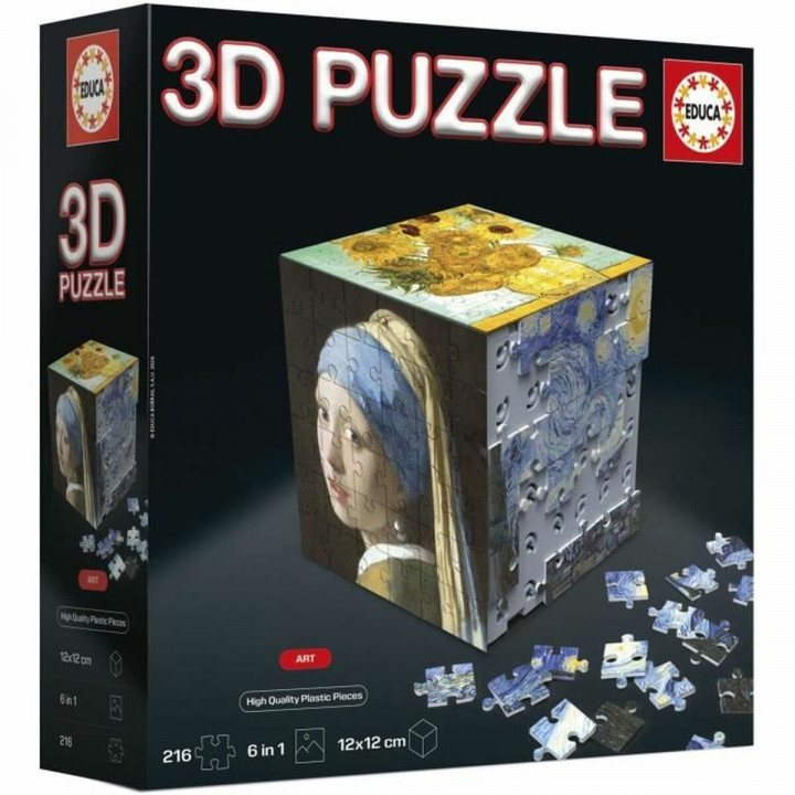 Puzzle Educa Arte en Cubo 36 Pezzi 216 Pezzi (6 Unità)
