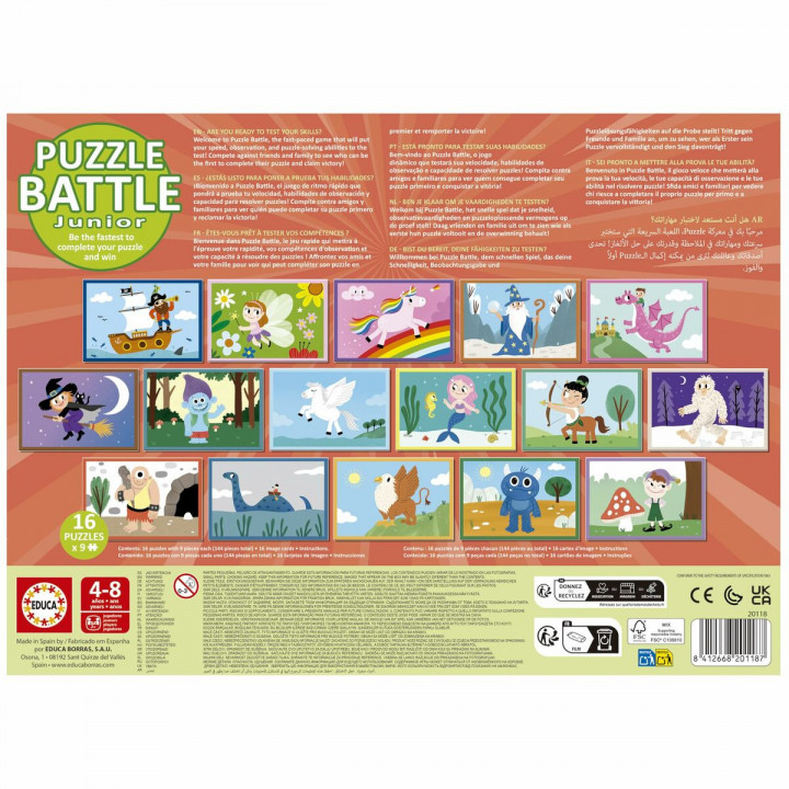 Puzzle Educa Battle Jr Fantasy 144 Pezzi