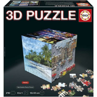 Puzzle Educa 3D 216 Pezzi (6 Unità)