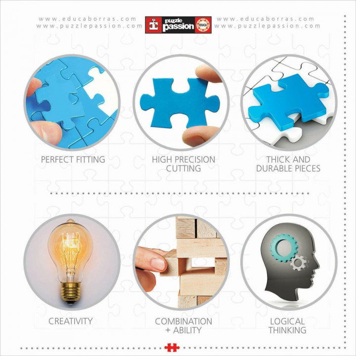 Puzzle Educa 3D 216 Stücke (6 Stück)