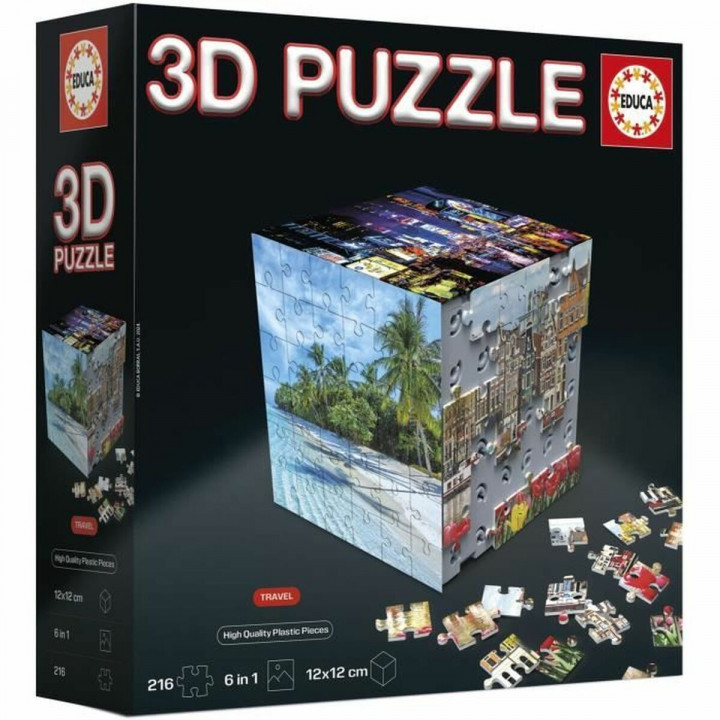Puzzle Educa 3D 216 Pièces (6 Unités)