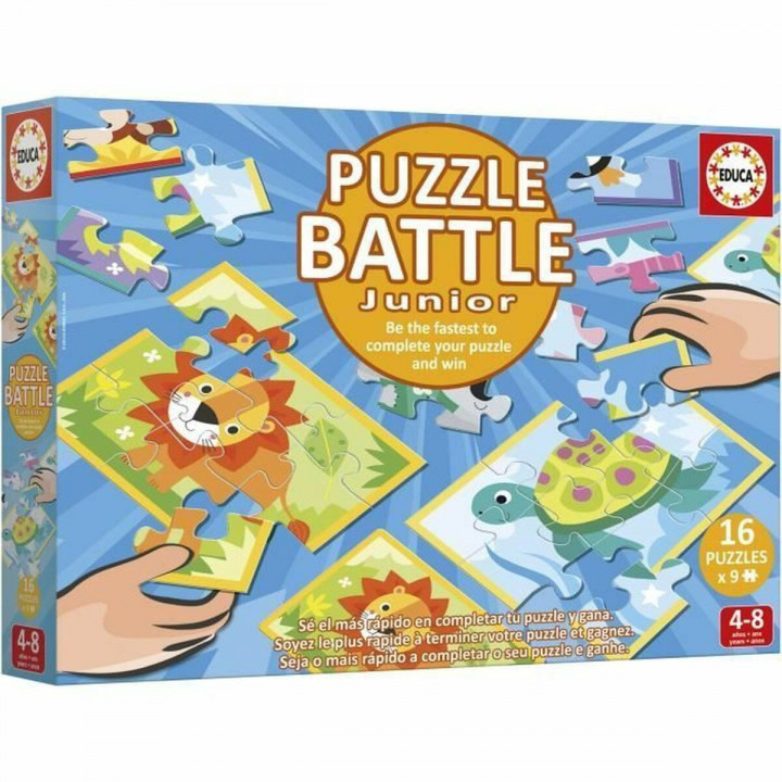 Puzzle Educa Battle Jr Animales 144 Stücke