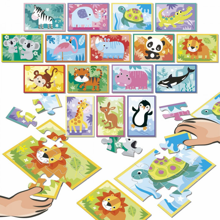 Puzzle Educa Battle Jr Animales 144 Pezzi