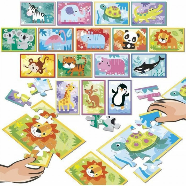 Puzzle Educa Battle Jr Animales 144 Pezzi