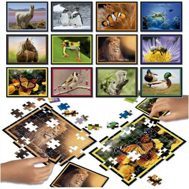 Puzzel Educa Battle Jr Natura 42 Onderdelen (12 Stuks)