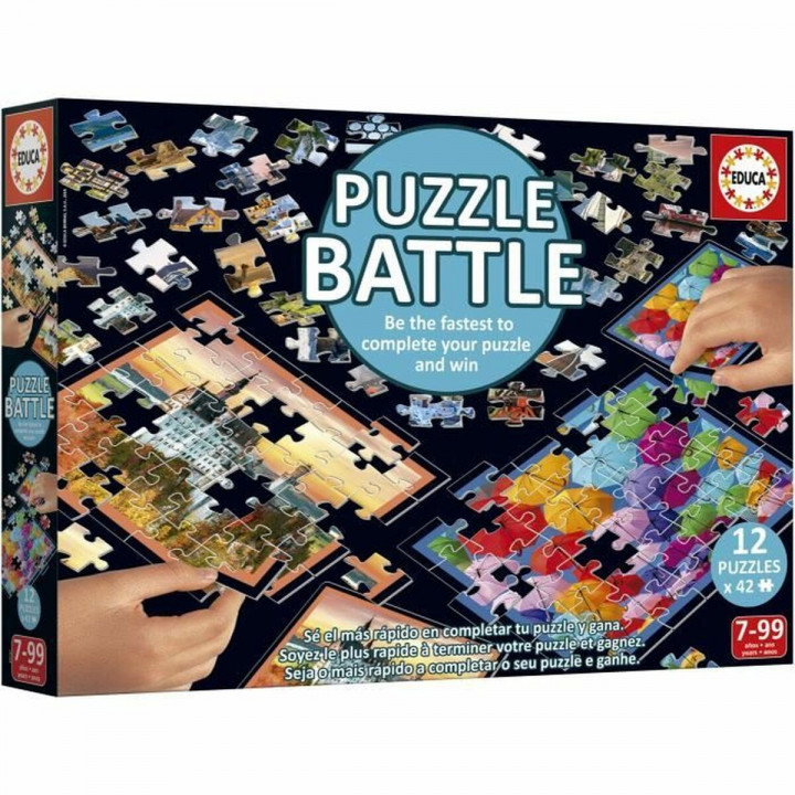 Puzzel Educa Battle Travel 42 Onderdelen (12 Stuks)