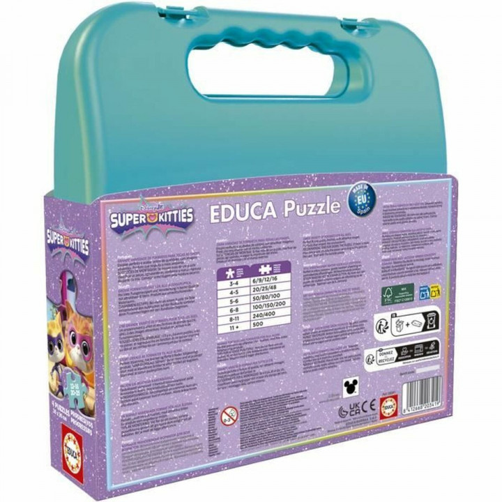 Puzzle Educa SuperKitties 12 Stücke 16 Stücke 20 Stücke 25 Stücke