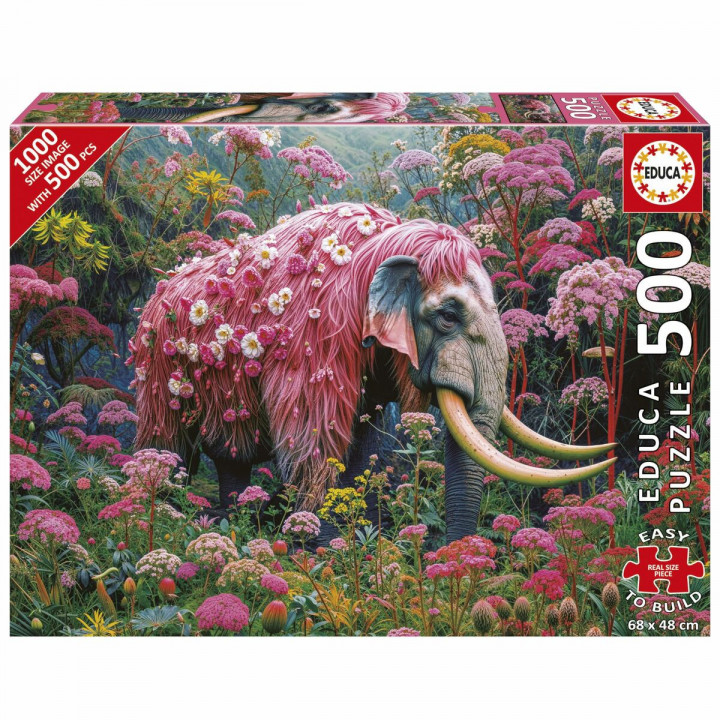 Puzzle Educa Elefante Florido 500 Pieces