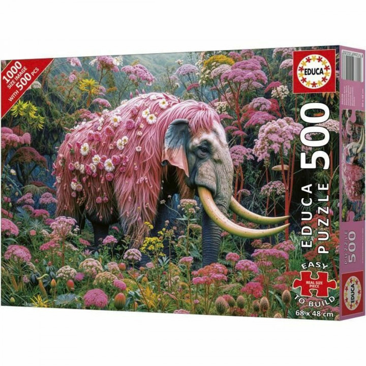 Puzzle Educa Elefante Florido 500 Pezzi