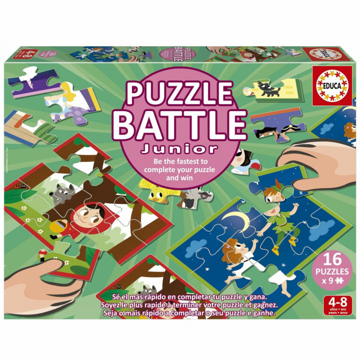 Puzzle Educa Battle Jr Contes 16 Pezzi
