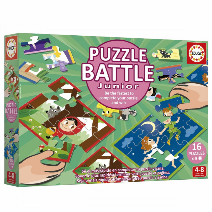 Puzzle Educa Battle Jr Contes 16 Pièces