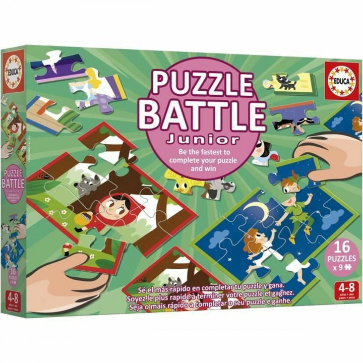 Puzzle Educa Battle Jr Contes 16 Pezzi