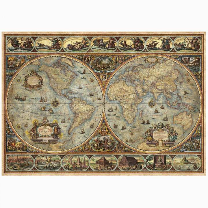 Puzzel Educa Orbis Terrarum 1000 Onderdelen