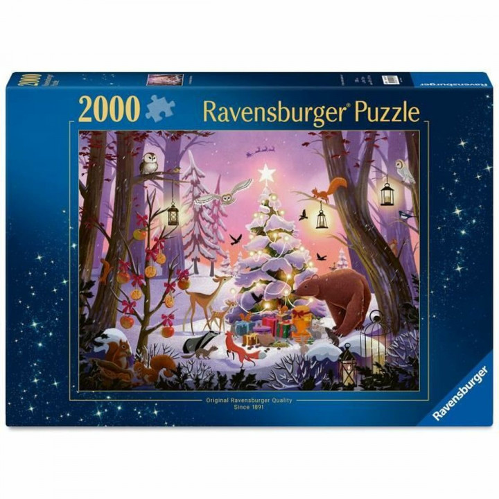 Puzzel Ravensburger NAVIDAD EN EL BOSQUE 2000 Onderdelen