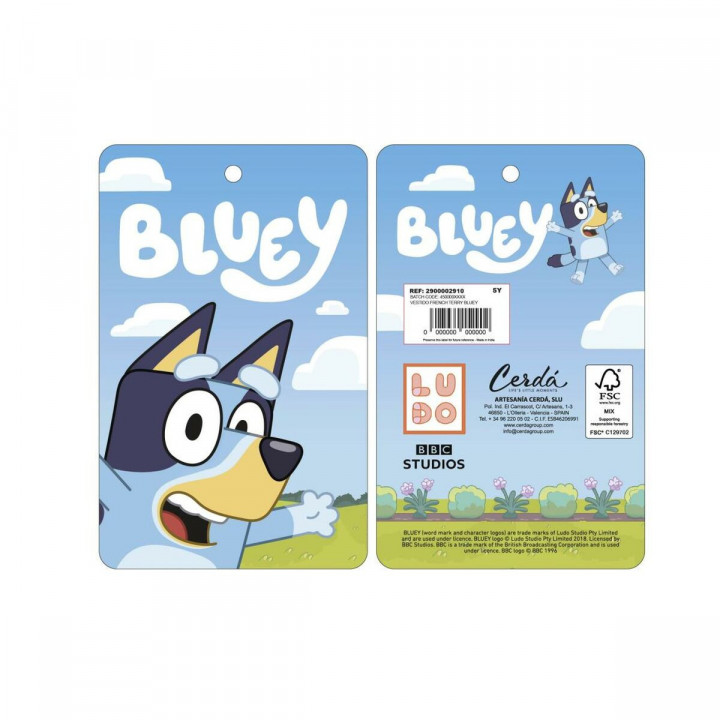 Vestido Bluey Azul claro