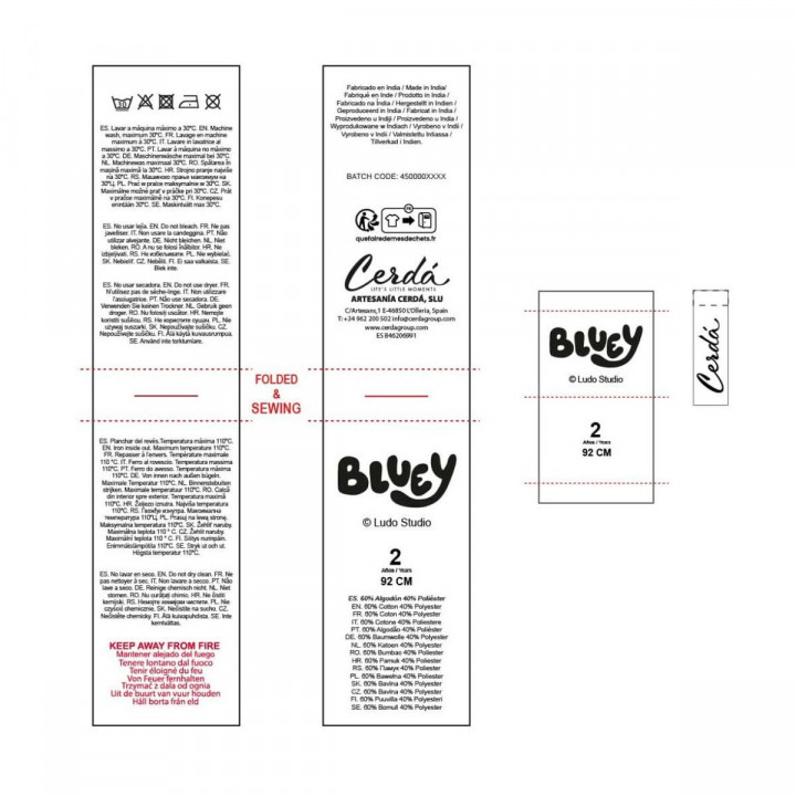 Children's Pyjama Bluey Beige