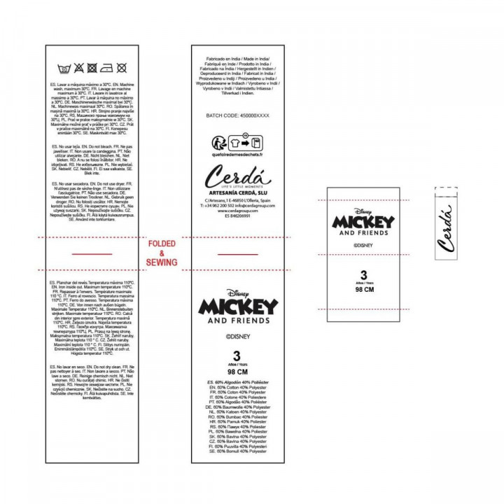 Vestito Minnie Mouse Rosa