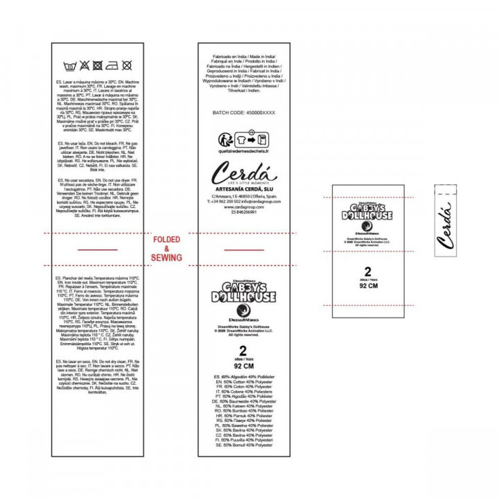 Robe Gabby's Dollhouse Rose