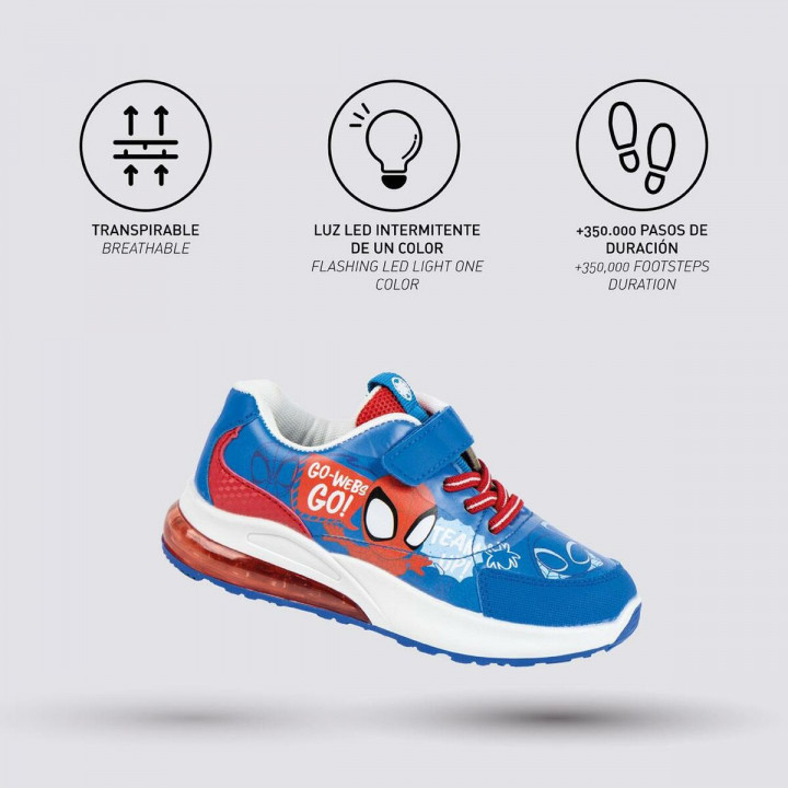 Baskets LED Spidey Bleu