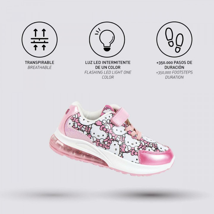 Sportschoenen met LED Hello Kitty Roze