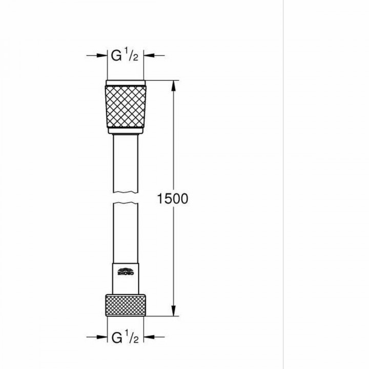 Douchekop Grohe Zwart
