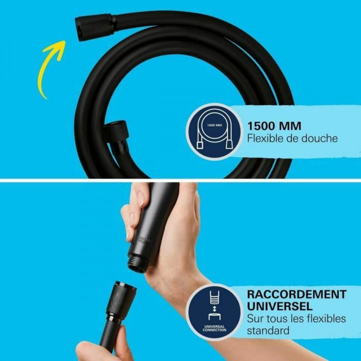 Shower Rose Grohe Black