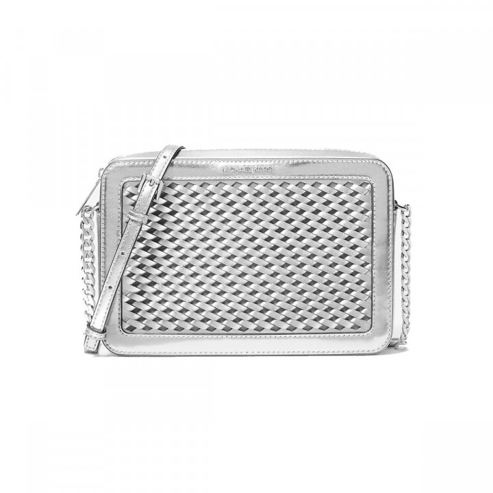 Shoulder Bag Michael Kors 35T5STTC3K-SILVER Grey 23 x 15 x 6 cm