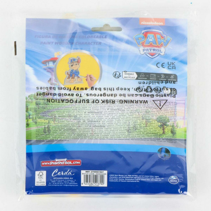 Bastelset The Paw Patrol Holz 14 x 18 x 5 cm