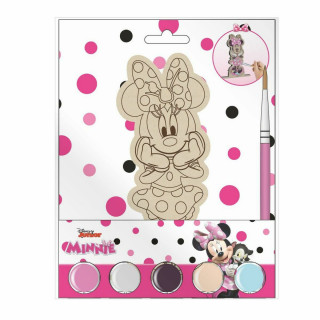 Spiel aus Holz Minnie Mouse Holz 14 x 18 x 5 cm