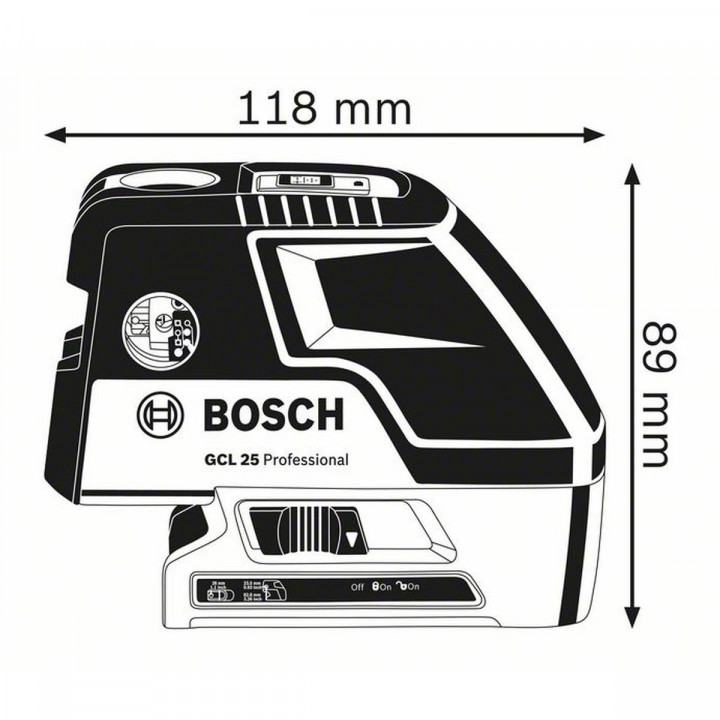 Nivel láser BOSCH 2 mm