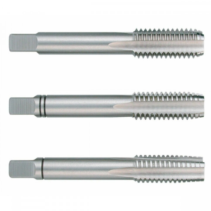 Juego de Machos para roscar a mano RUKO 8,5 mm 10 mm Acero de alta velocidad (HSS) DIN 352 3 Unidades