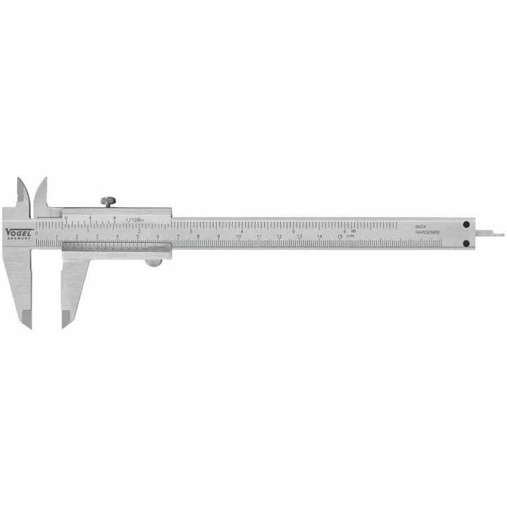 Vernier caliper VOGEL Stainless steel 200 mm