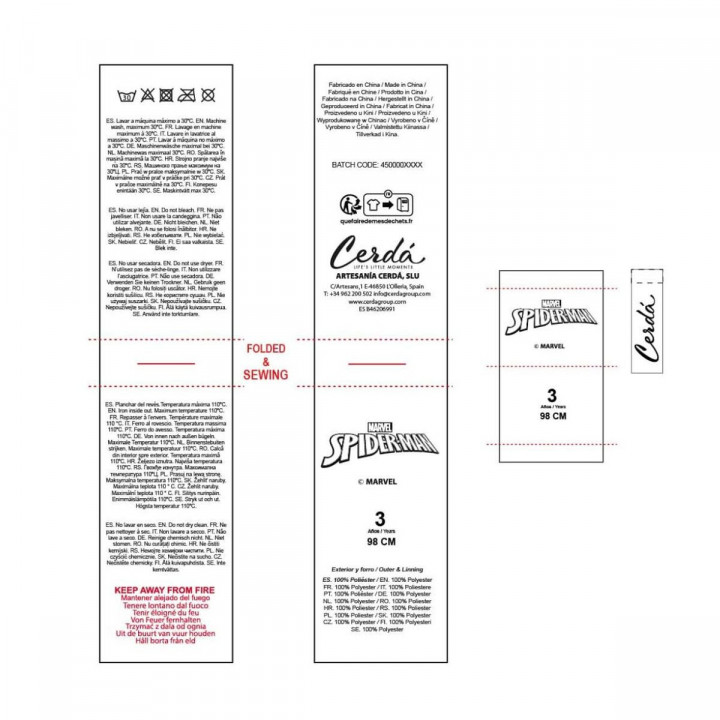 Vestaglia per Bambini Spider-Man