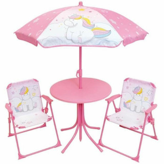 Set di Tavolo e Sedie per Bambini Fun House Unicorn Rosa