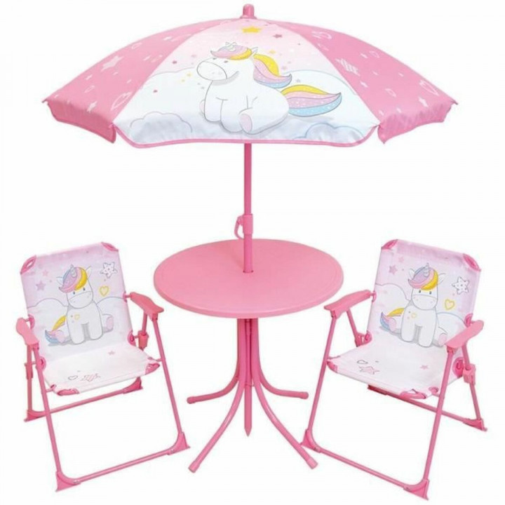Set de Table et Chaises pour Enfants Fun House Unicorn Rose