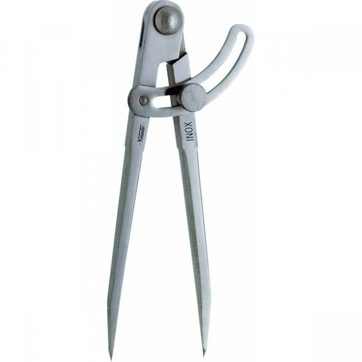 Scharnierzirkel mit Spitzen und Quadrant VOGEL 200 mm