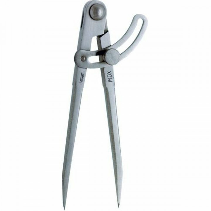 Scharnierzirkel mit Spitzen und Quadrant VOGEL 150 mm